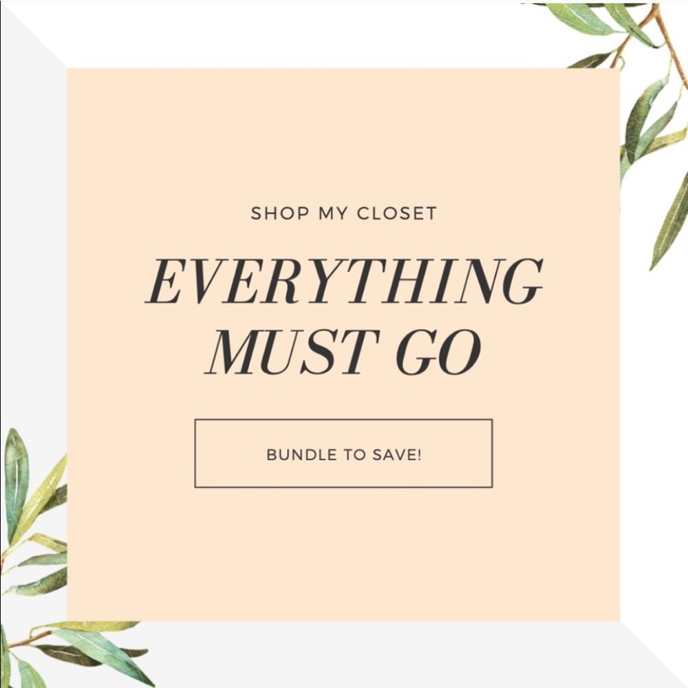 Closet Cleanout! READ FOR HUGE SAVINGS.